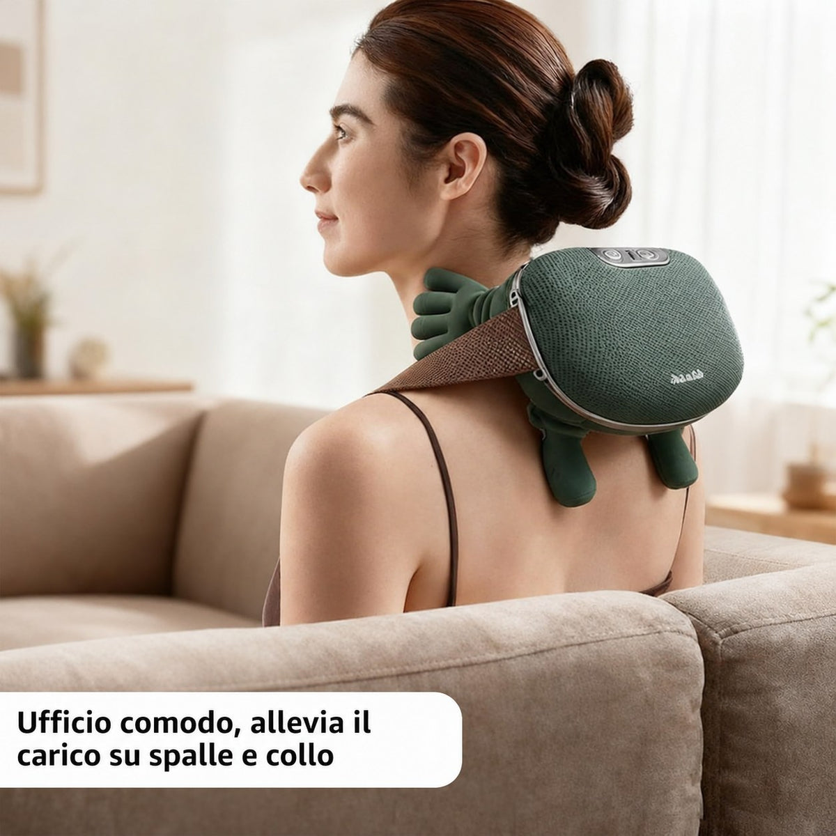 EagerMinds Massaggiatore Cervicale 4D Wireless