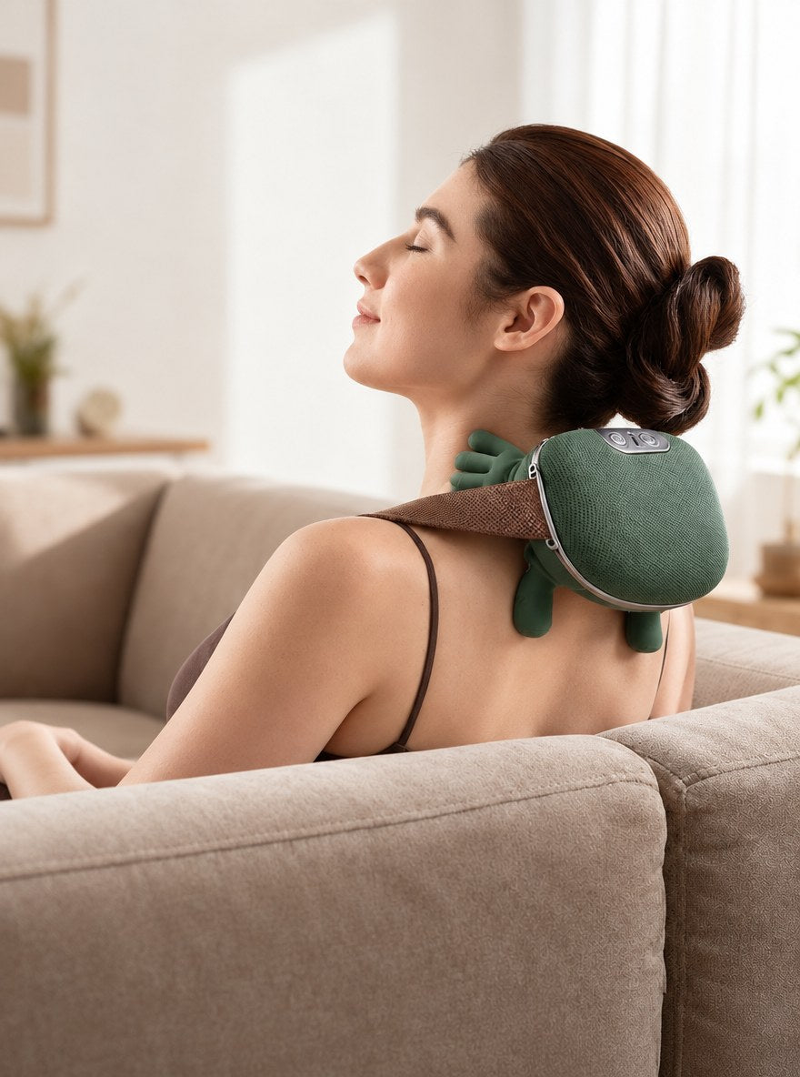 EagerMinds Massaggiatore Cervicale 4D Wireless